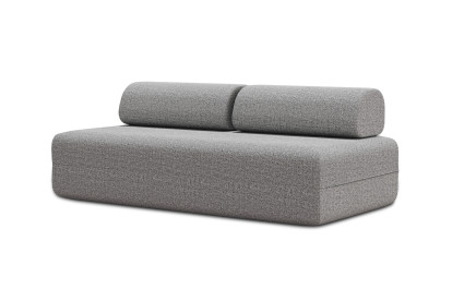 Canapé 3 places non convertible et modulable - Tissu tweed Gris