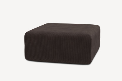 Pouf non convertible et modulable - Velours côtelé Marron