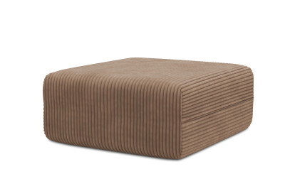 Pouf non convertible et modulable - Velours côtelé XL Marron