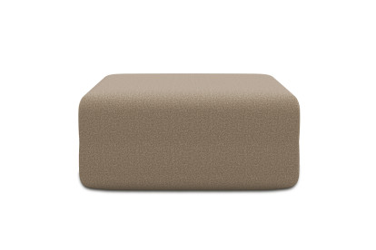 Pouf non convertible et modulable - Tissu lisse Marron
