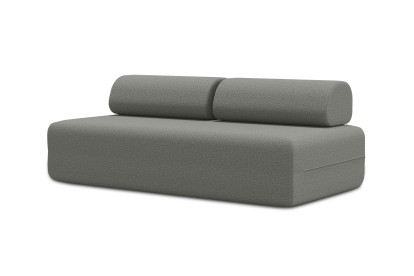 Canapé 3 places non convertible et modulable - Tissu lisse Gris