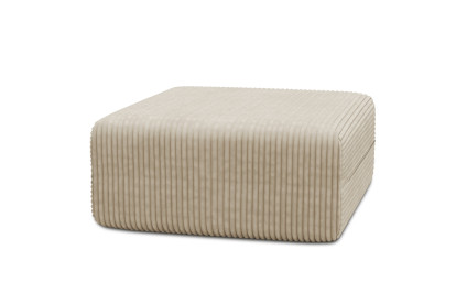 Pouf non convertible et modulable - Velours côtelé XL Beige
