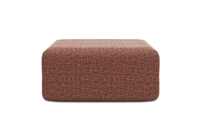 Pouf non convertible et modulable - Tissu tweed Rouge