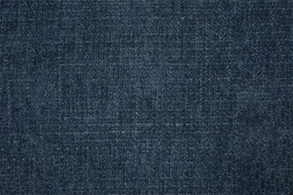 Lit 140x190 cm - Sommier tapissier H29 cm + tête de lit à lignes - Tissu Toile natté Bleu Océan