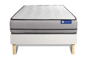 Ensemble Matelas Sommier 80x190 cm - Sommier Blanc (en kit) - Actiflex Night