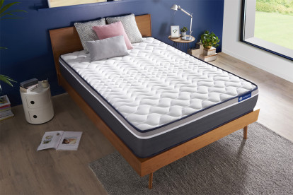 Matelas 90x190 cm Ressorts ensachés et Mémoire de forme - Actiflex Plus