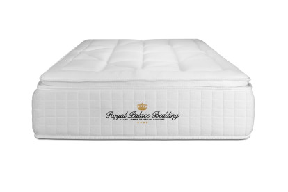 Ensemble Matelas Sommier 90x200 cm - Sommier Blanc (en kit) - George V