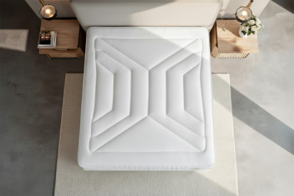 Matelas 90x190 cm Ressorts ensachés et Mémoire de forme - Vingt-Quatre PLUS