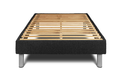 Ensemble Matelas Sommier 90x190 cm - Sommier Noir (en kit) - Vitalspring Zen
