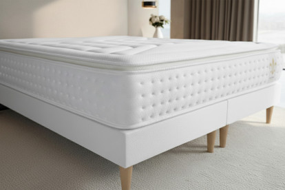 Matelas 90x190 cm Ressorts ensachés et Mémoire de forme - Vingt-Quatre PLUS