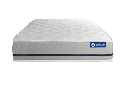 Ensemble Matelas Sommier 80x190 cm - Sommier Blanc (en kit) - Actilatex Soft