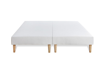 Ensemble Matelas Sommier 180x200 cm - 2 Sommiers Blanc - Le Soyeux