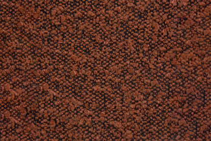 Lit 90x200 cm - Sommier à lattes H29 cm + tête de lit capitonnée - Tissu Bouclette Terracotta
