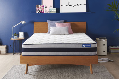 Matelas 140x190 cm Ressorts ensachés et Mémoire de forme - Actiflex Ergo
