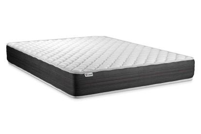 Ensemble Matelas Sommier 140x200 cm - Sommier Blanc (déjà monté) - Vitalmemo One