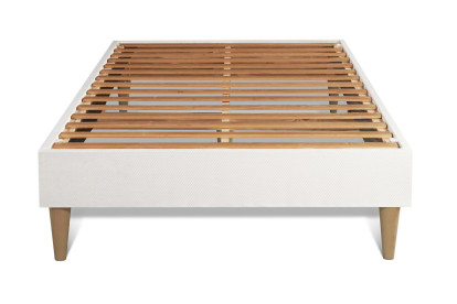 Ensemble Matelas Sommier 90x190 cm - Sommier Blanc (en kit) - Trente