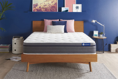 Matelas 140x190 cm Ressorts ensachés et Mémoire de forme - Actiflex Zen