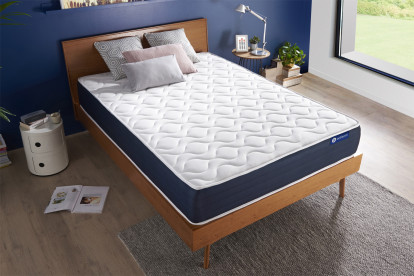 Matelas 200x200 cm Ressorts ensachés et Mémoire de forme - Actiflex Sleep