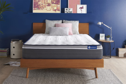 Matelas 140x200 cm Ressorts ensachés et Mémoire de forme - Actiflex Plus
