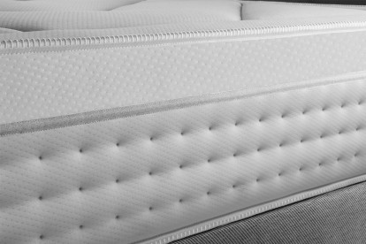 Ensemble Matelas Sommier 160x200 cm - 2 Sommiers Gris - Vingt-Huit