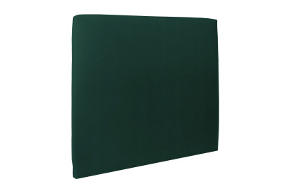 Lit 180x200 cm - Sommier à lattes H29 cm + tête de lit tapissée - Tissu Velours Vert