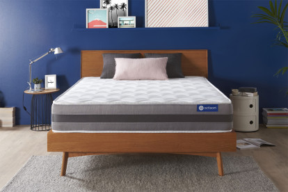 Matelas 200x200 cm Ressorts ensachés et Mémoire de forme - Actiflex Relax