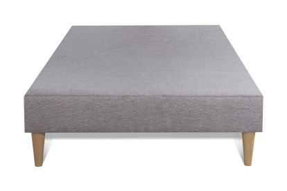 Ensemble Matelas Sommier 90x200 cm - Sommier Gris (déjà monté) - Vingt-Quatre PLUS