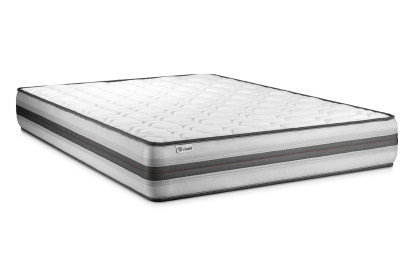 Ensemble Matelas Sommier 200x200 cm - 2 Sommiers Blanc - Vitalpower Recover