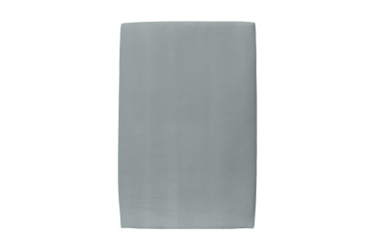 Lit 90x200 cm - Sommier à lattes H29 cm + tête de lit tapissée - Tissu Velours Gris Bleuté