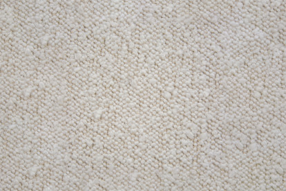 Lit 150x190 cm - Sommier à lattes H29 cm + tête de lit capitonnée - Tissu Bouclette Beige Clair