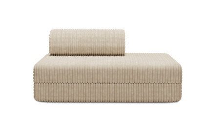 Canapé 2 places convertible et modulable - Velours côtelé XL Beige