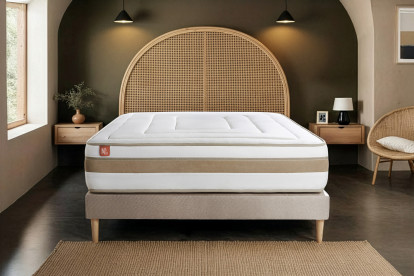 Matelas 180x200 cm Ressorts ensachés et Mémoire de forme - Le Raffiné