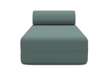 Méridienne non convertible et modulable - Tissu lisse Vert