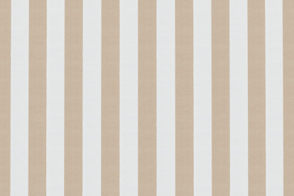 Méridienne modulable, mousse écologique et assise ferme  - Tissu extérieur à rayures, blanc et marron