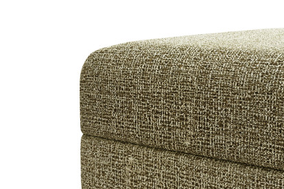 Pouf convertible et modulable, mousse écologique et assise ferme  - Tissu tweed Vert