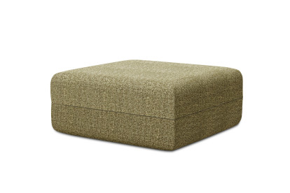 Pouf non convertible et modulable - Tissu tweed Vert