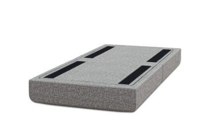 Pouf convertible et modulable, mousse écologique et assise ferme  - Tissu tweed Gris