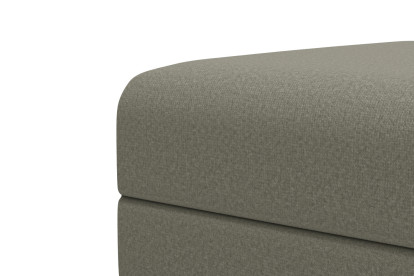 Pouf convertible et modulable, mousse écologique et assise ferme  - Tissu lisse Taupe