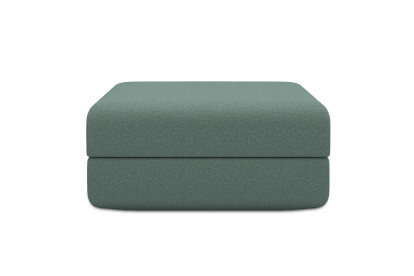 Pouf convertible et modulable, mousse écologique et assise ferme  - Tissu lisse Vert