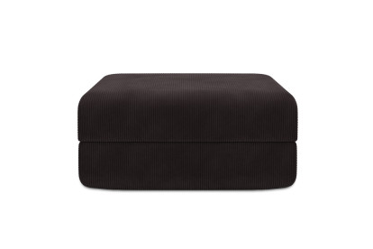 Pouf convertible et modulable, mousse écologique et assise ferme  - Velours côtelé Marron