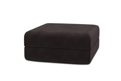 Pouf convertible et modulable, mousse écologique et assise ferme  - Velours côtelé Marron