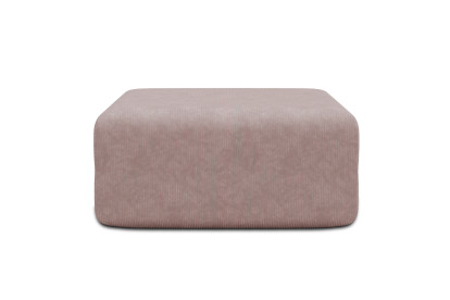 Pouf non convertible et modulable - Velours côtelé Rose pâle
