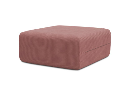 Pouf non convertible et modulable - Velours côtelé Rose