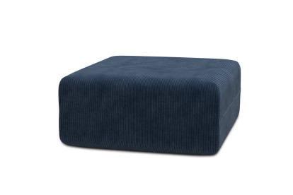 Pouf non convertible et modulable - Velours côtelé Bleu
