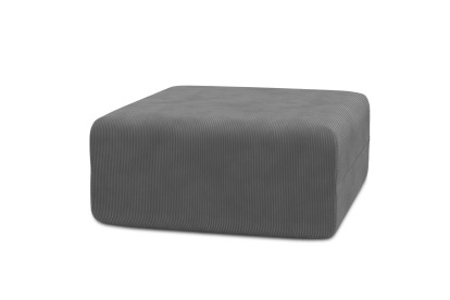 Pouf non convertible et modulable - Velours côtelé Gris