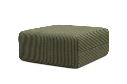Pouf non convertible et modulable - Velours côtelé XL Vert