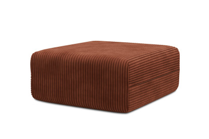 Pouf non convertible et modulable - Velours côtelé XL Terracotta