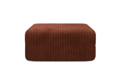 Pouf non convertible et modulable - Velours côtelé XL Terracotta