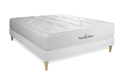 Ensemble Matelas Sommier 120x220 cm - Sommier Blanc (en kit) - Windsor