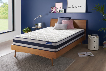 Matelas 130x190 cm Ressorts ensachés et Mémoire de forme - Actiflex Ergo